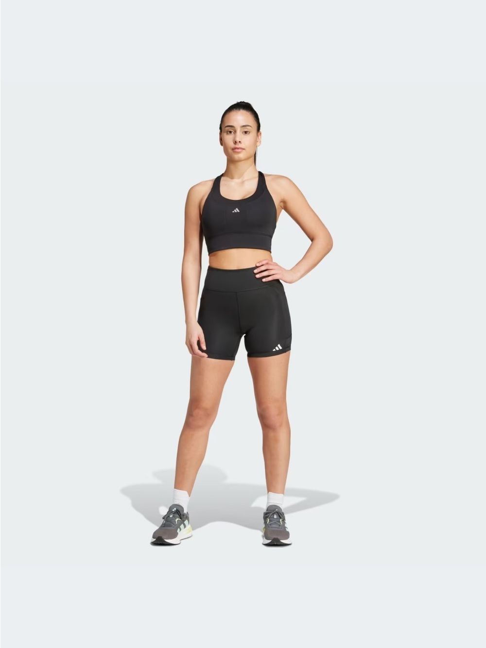 adidas Black Women's High-Waist Bike Shorts